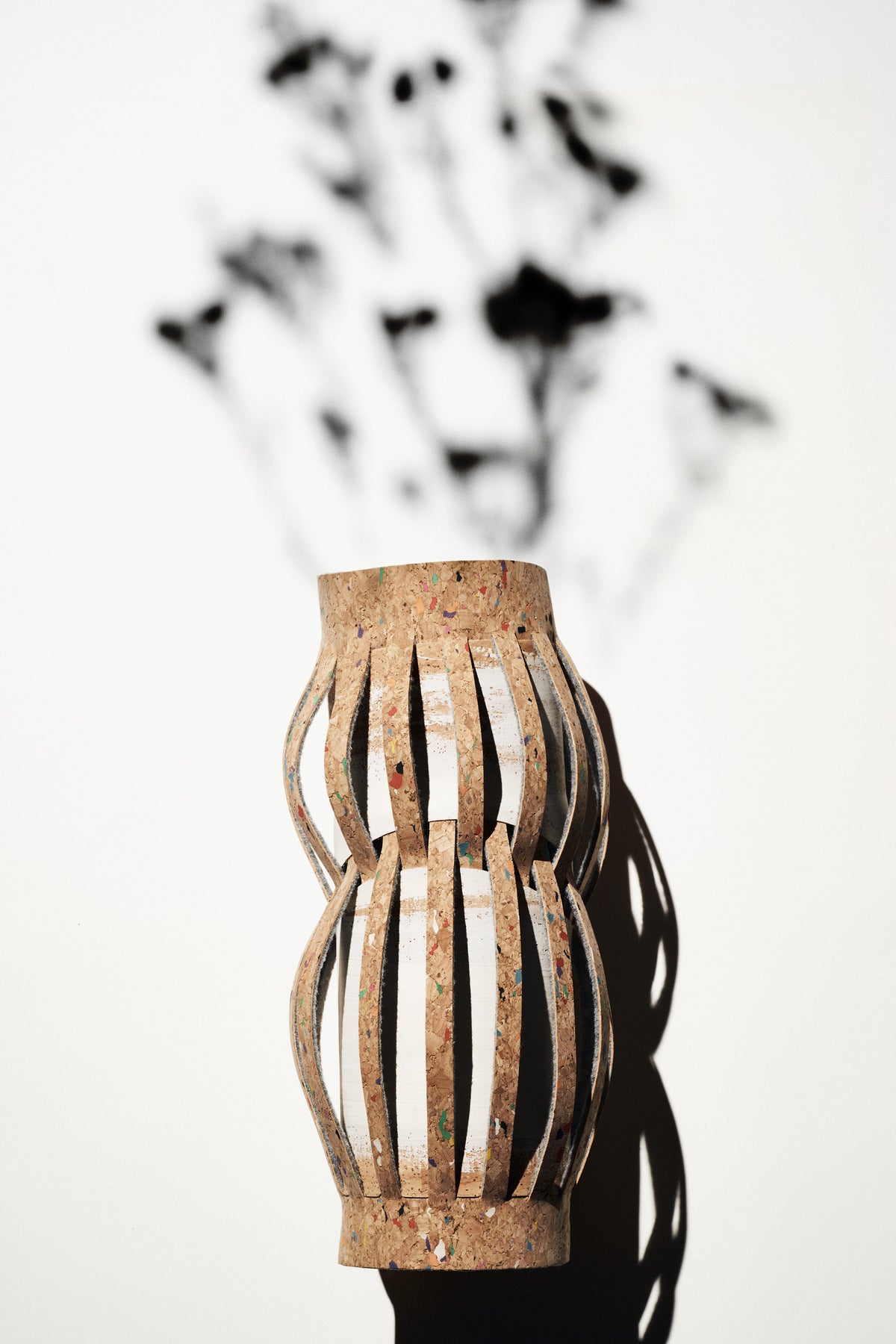 Vase COLUMN TERRAZZO CORK L – Edition 1 / Edition 2