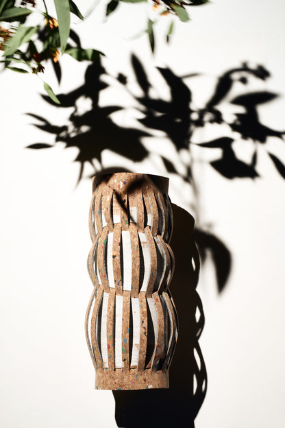 Vase COLUMN TERRAZZO CORK L – Edition 1 / Edition 2